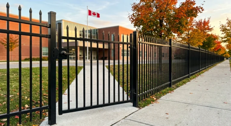 Specifying Steel Perimeter Fencing for Canadian Schools, Daycares, and Government Buildings: What Architects Need to Include
