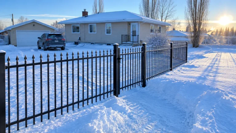 Does an Aluminum Fence Get Brittle in Canadian Cold? Temperature Swings, Expansion and What Actually Fails